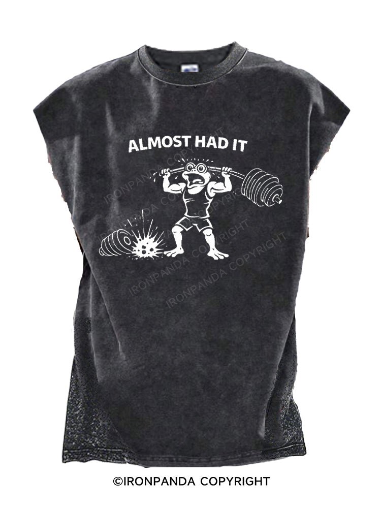 Almost Had It Funny Frog Cut Off Tank