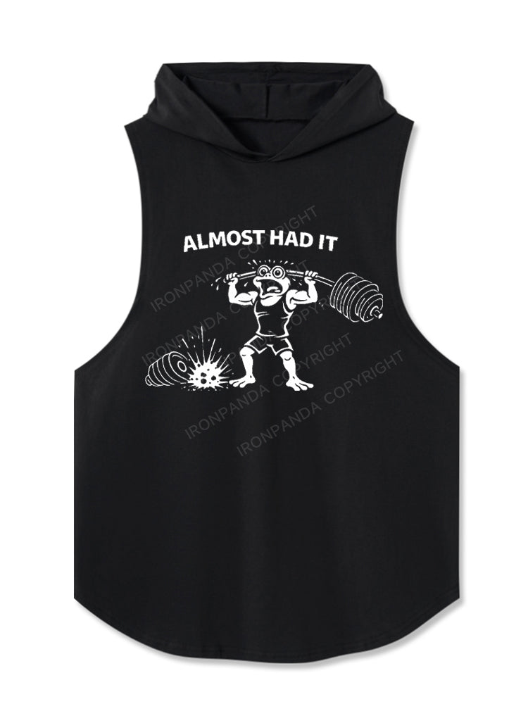 Almost Had It Funny Frog Hooded Tank