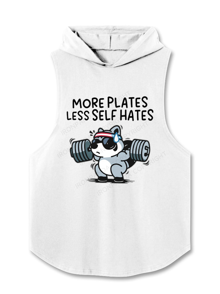 More Plates Less Self Hates Possum Hooded Tank
