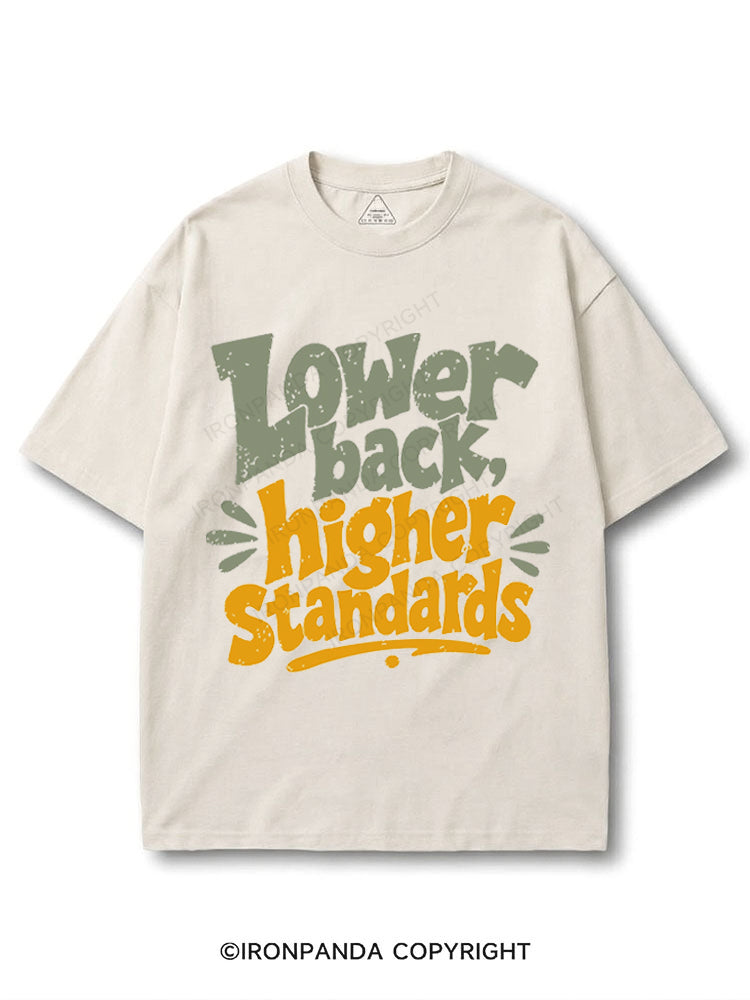 Lower Back Higher Standards COTTON PUMP COVER