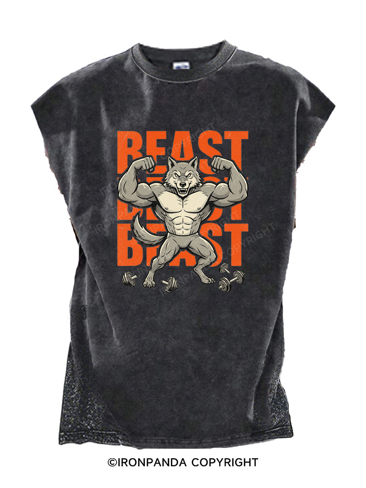 Muscle Wolf Beast Gym Cut Off Tank