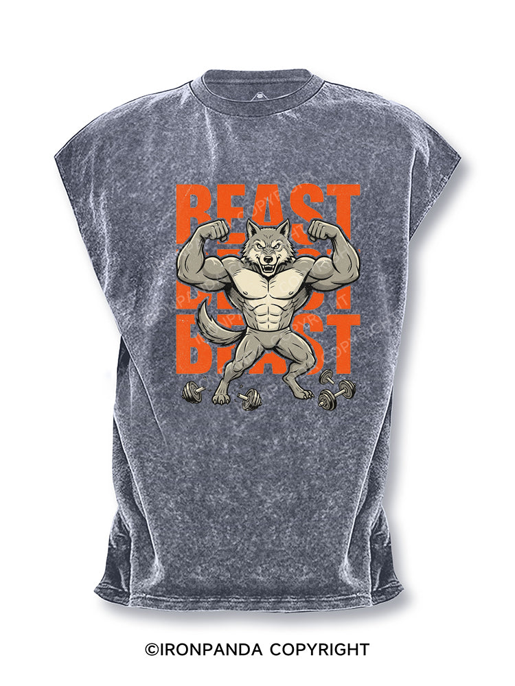 Muscle Wolf Beast Gym Cut Off Tank