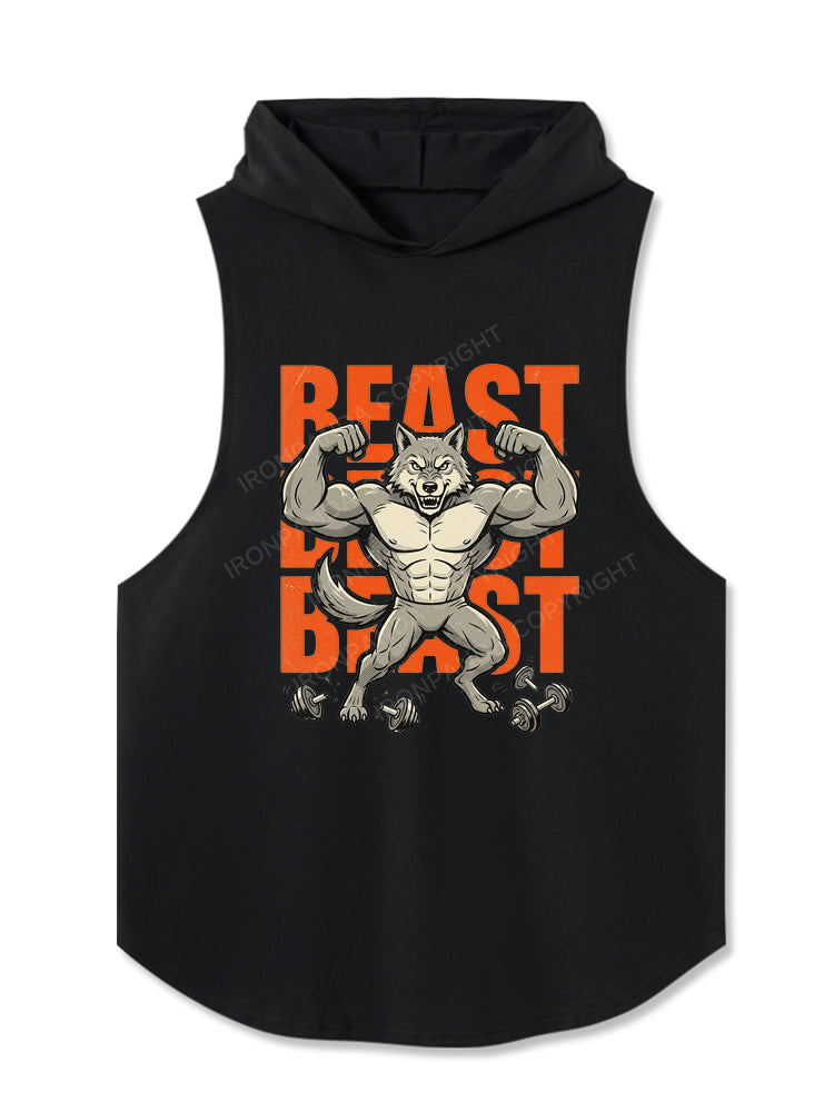 Muscle Wolf Beast Gym Hooded Tank