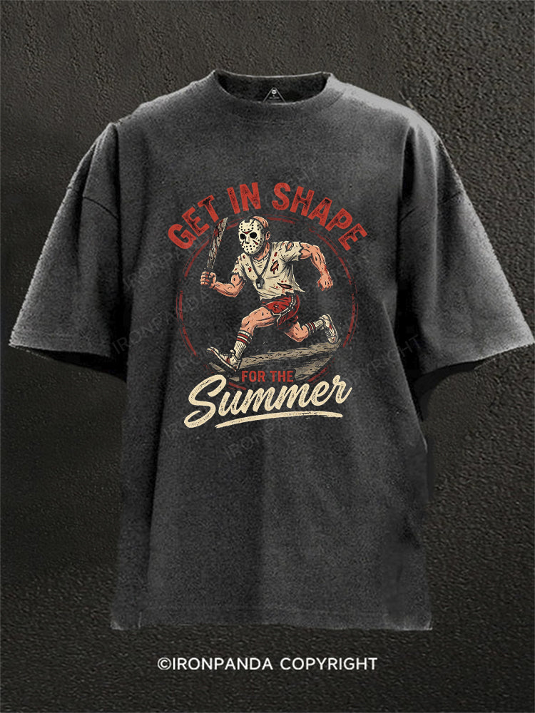 Get In Shape For The Summer Washed Gym Shirt