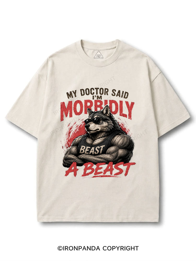 My Doctor Said I'm Morbidly A Beast Funny Alpha Wolf COTTON PUMP COVER