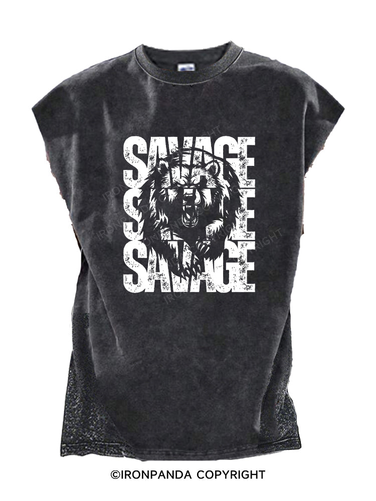 Savage Bear Cut Off Tank