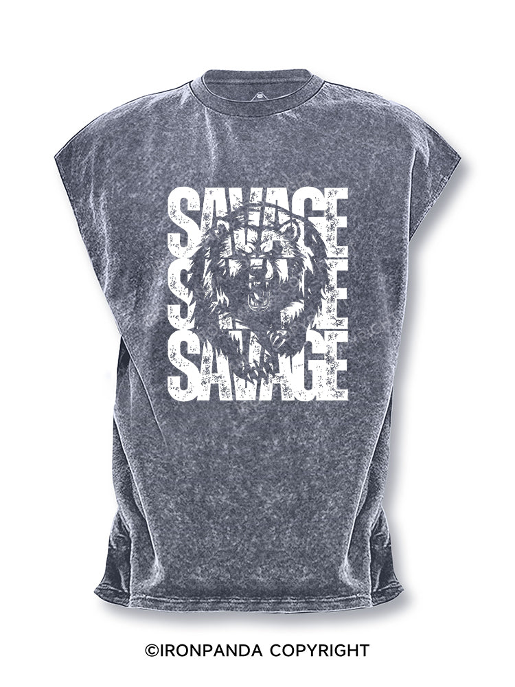 Savage Bear Cut Off Tank