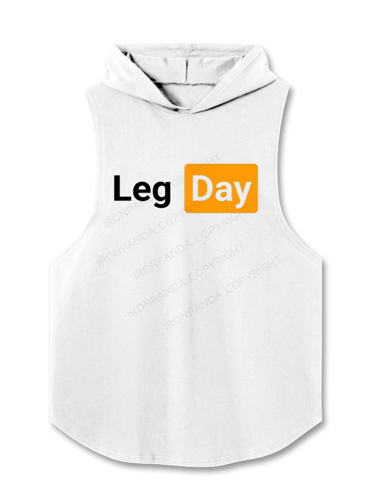 Leg Day Meme Hooded Tank