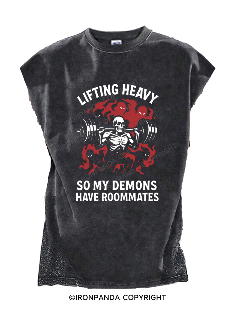 LIFTING HEAVY SO MY DEMONS HAVE ROOMMATES Cut Off Tank