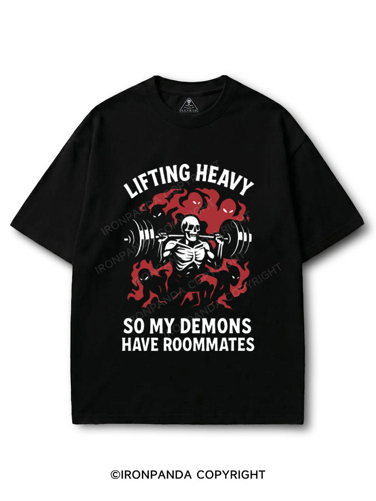 LIFTING HEAVY SO MY DEMONS HAVE ROOMMATES COTTON PUMP COVER