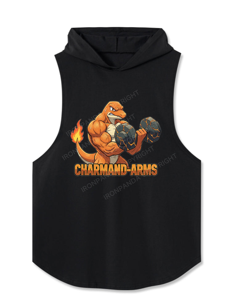 Charmand-Arms Hooded Tank