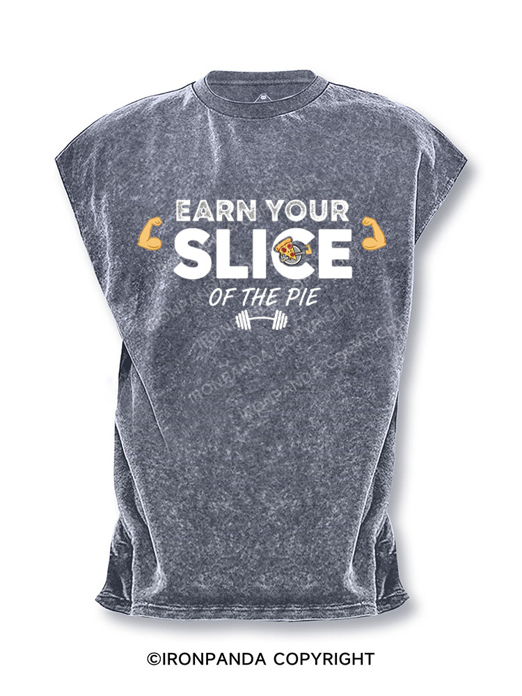 Earn your slice of the pie Cut Off Tank