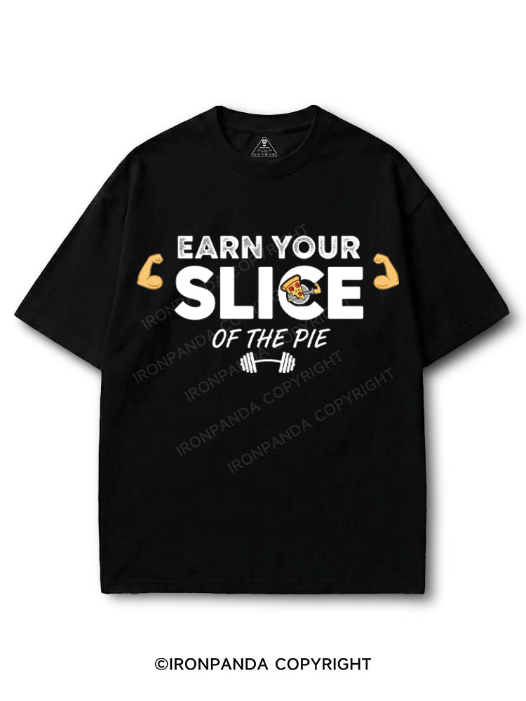Earn your slice of the pie COTTON PUMP COVER