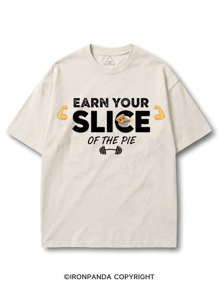 Earn your slice of the pie COTTON PUMP COVER