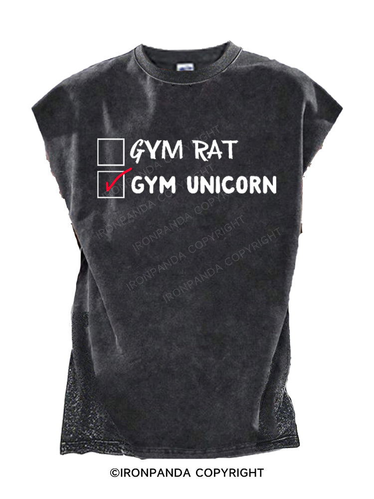 Gym Rat? Nope, Gym Unicorn Cut Off Tank