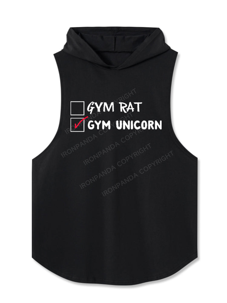 Gym Rat? Nope, Gym Unicorn Hooded Tank