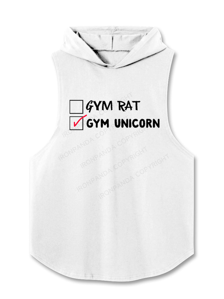 Gym Rat? Nope, Gym Unicorn Hooded Tank