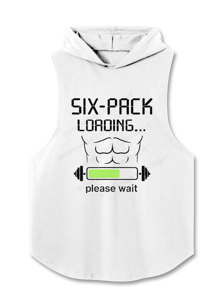 Six-Pack Loading Humor Hooded Tank