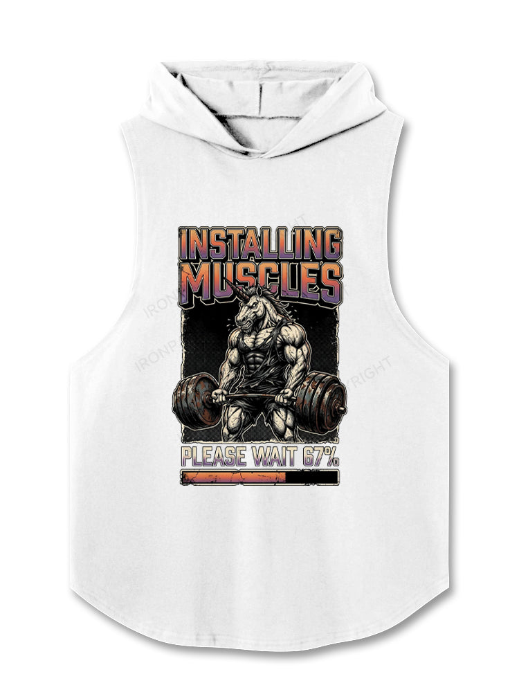 Installing Muscles Please wait 67 Unicorn Hooded Tank