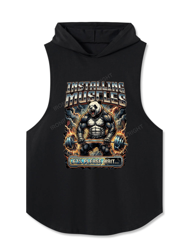 Installing Muscles Please wait 67 Panda Hooded Tank