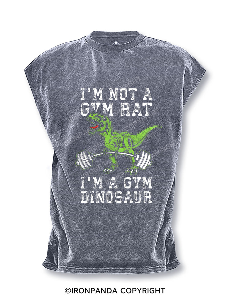 I’M NOT A GYM RAT I’M A GYM DINOSAUR Cut Off Tank