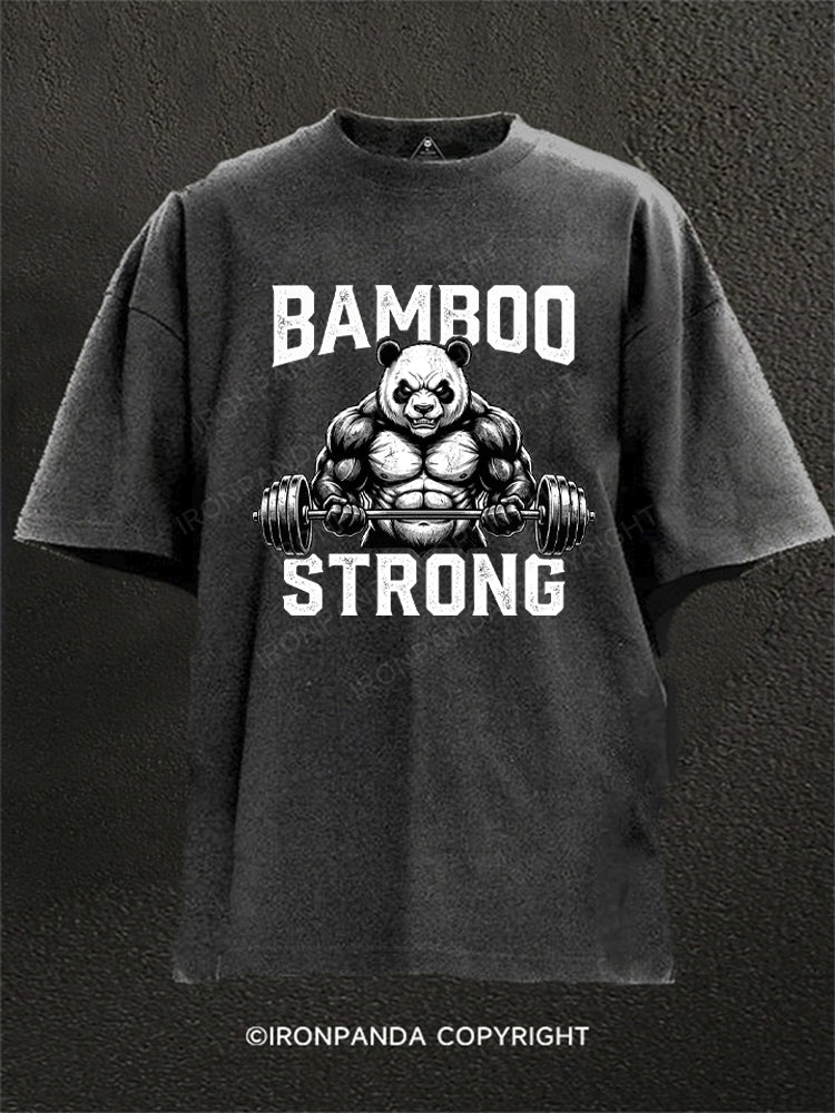 BAMBOO STRONG Washed Gym Shirt