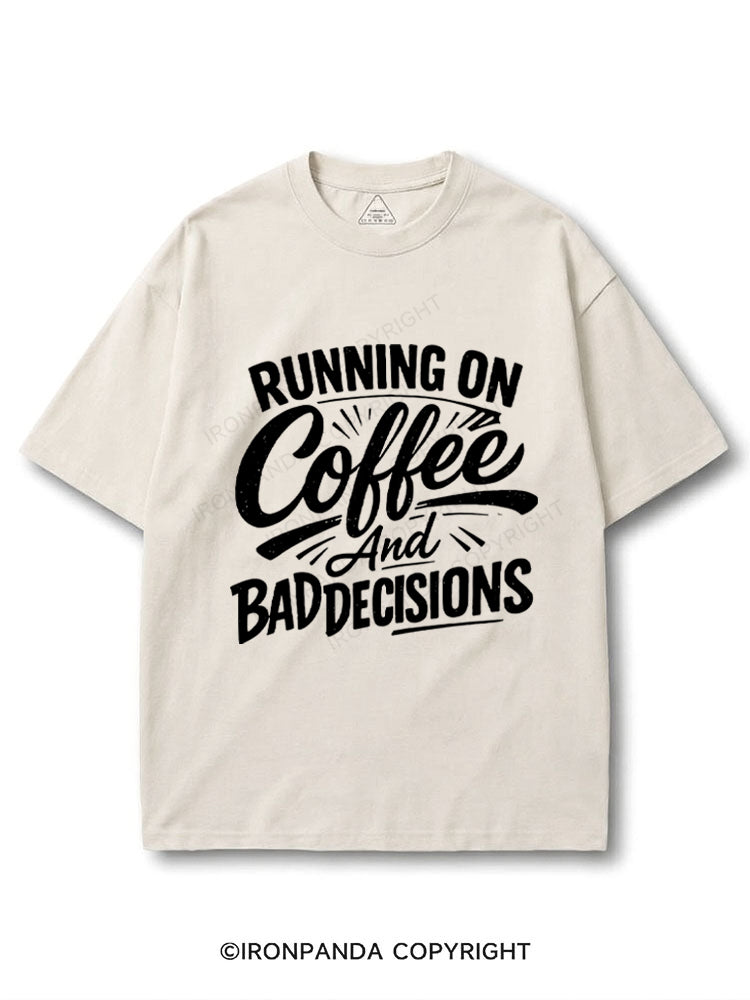 Running On Coffee And Bad Decisions COTTON PUMP COVER