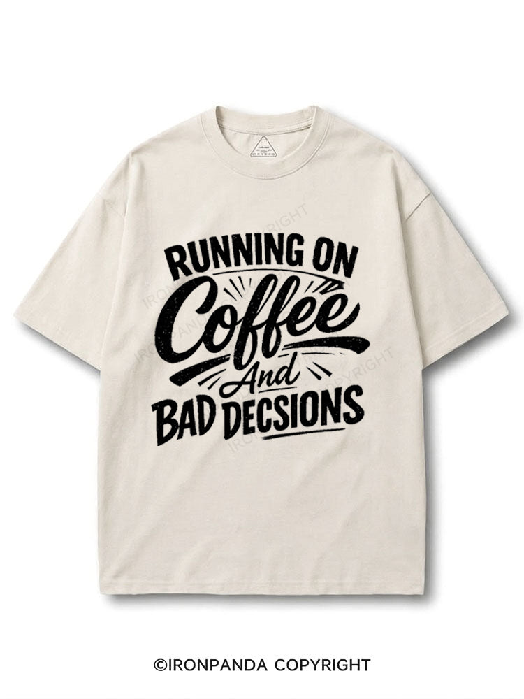 Running On Coffee And Bad Decisions COTTON PUMP COVER