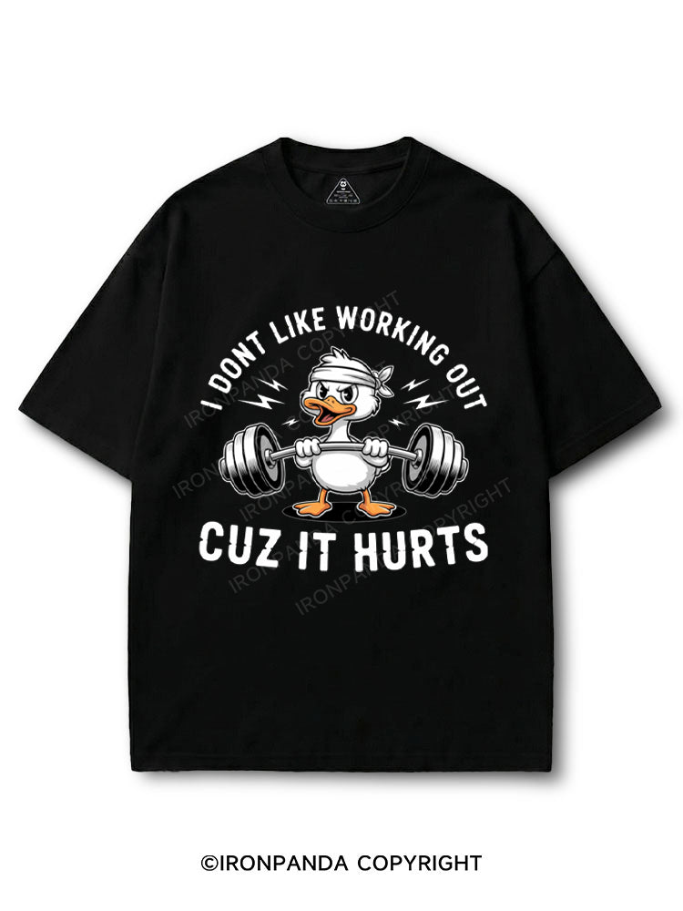 I Don't Like Working Out Cuz It Hurts Duck COTTON PUMP COVER