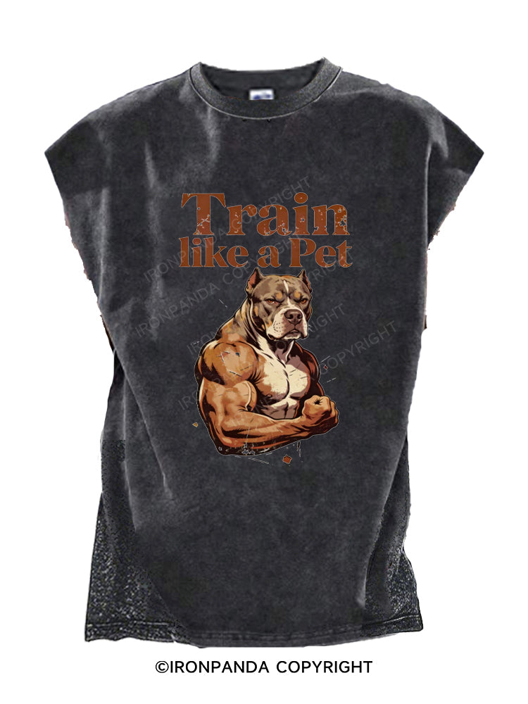 Train Like a Pet Pitbull Cut Off Tank