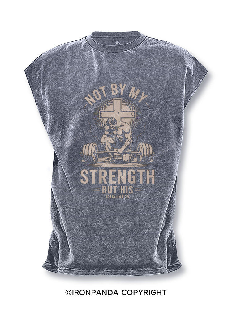 Christian Workout Not By My Strength But His Cut Off Tank