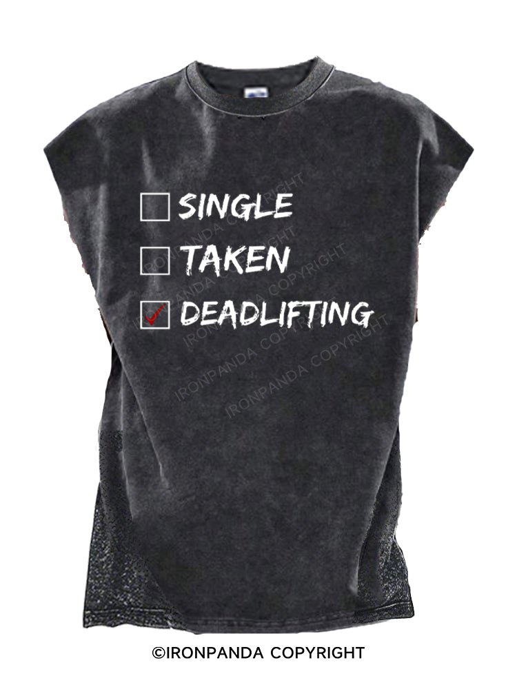 Deadlifting (Single or Taken) Cut Off Tank