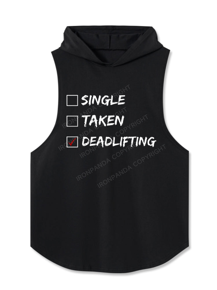 Deadlifting (Single or Taken) Hooded Tank