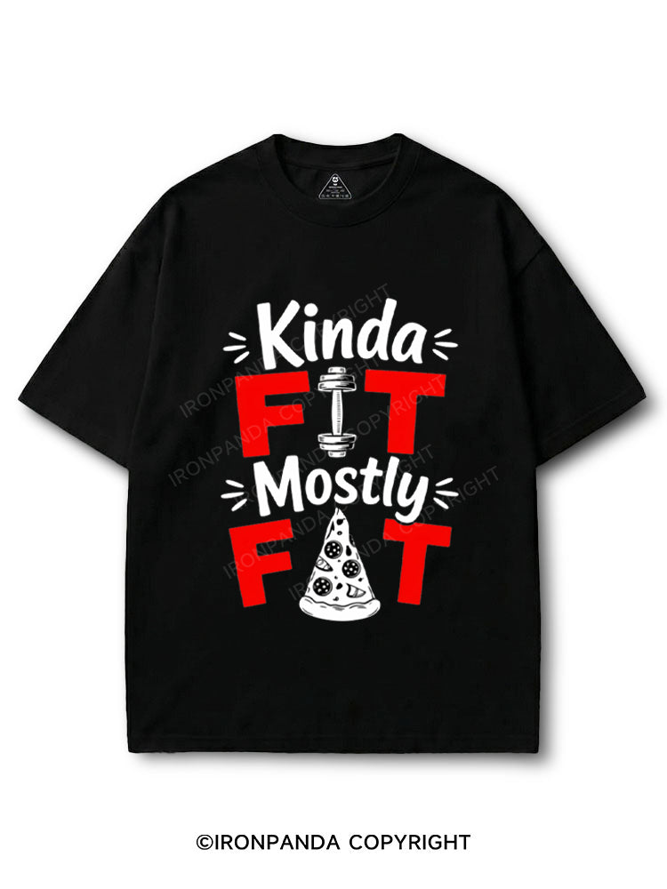 Kinda Fit Mostly Fat Fitness Funny COTTON PUMP COVER