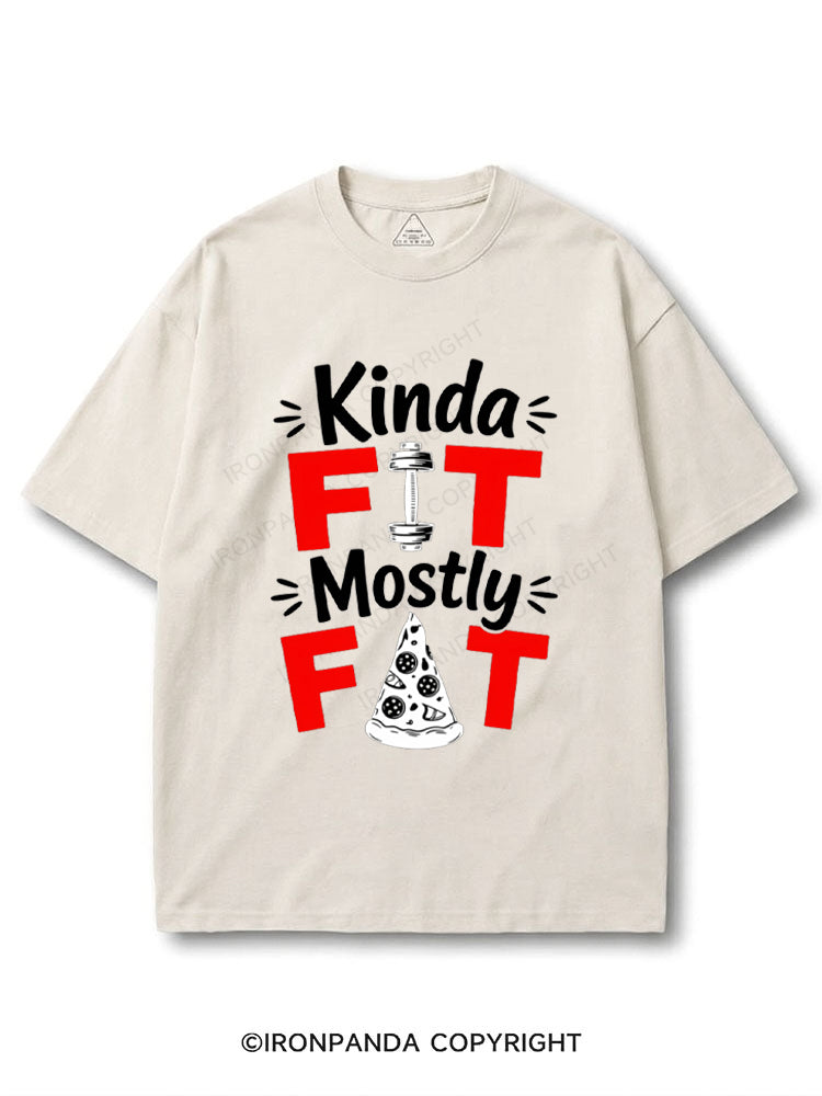 Kinda Fit Mostly Fat Fitness Funny COTTON PUMP COVER