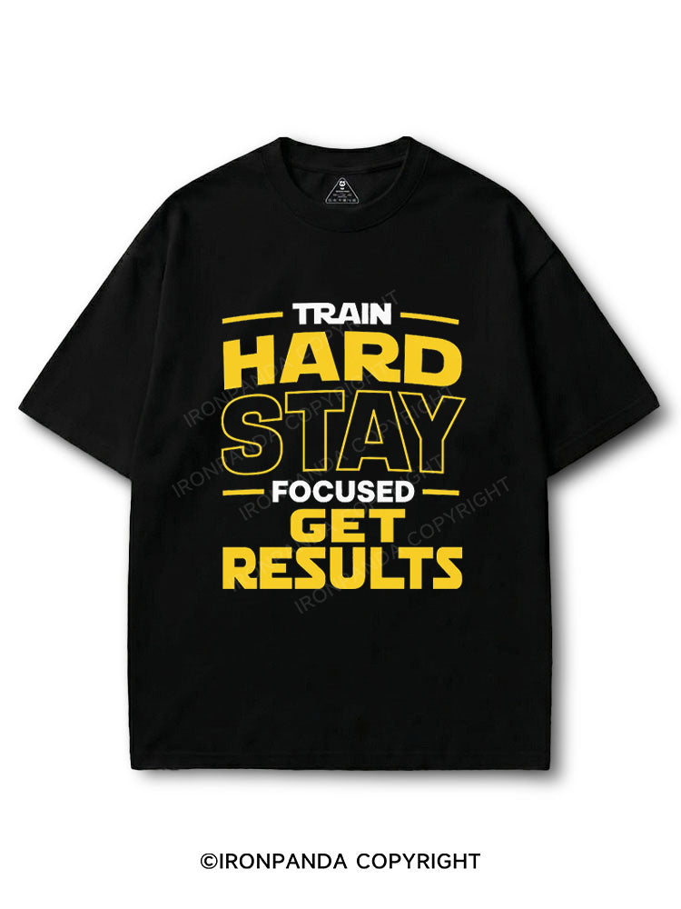 Train Hard Stay Focused Get Results COTTON PUMP COVER