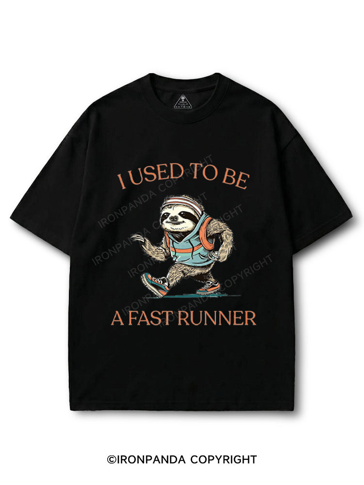 I Used To Be A Fast Runner Funny Sloth Jogging COTTON PUMP COVER