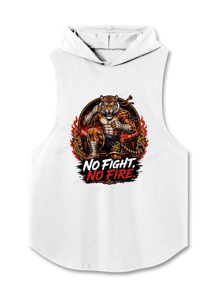 No Fight No Fire Tiger Hooded Tank