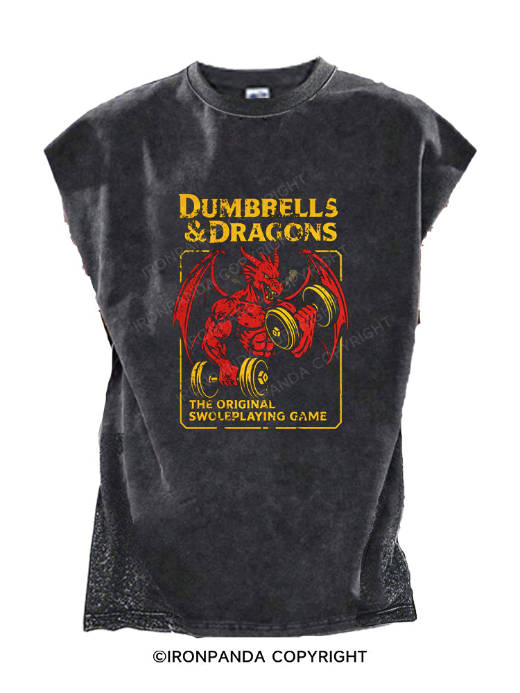 DUMBBELLS & DRAGONS Cut Off Tank