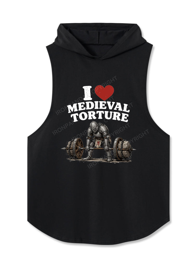 I Love Medieval Torture Hooded Tank
