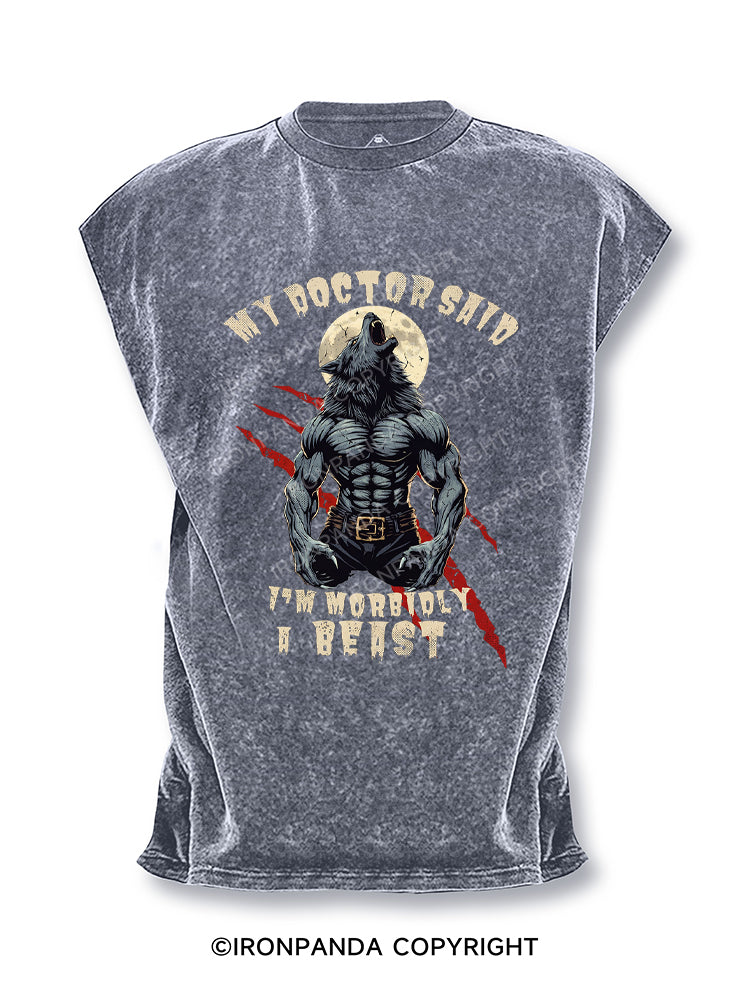 My Doctor Said I'm Morbidly A Beast Alpha Wolf Cut Off Tank