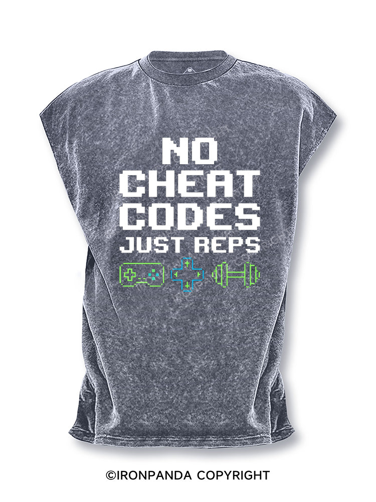 No Cheat Codes Just Reps Gamer Cut Off Tank