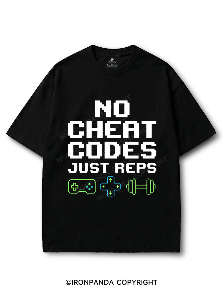 No Cheat Codes Just Reps Gamer COTTON PUMP COVER