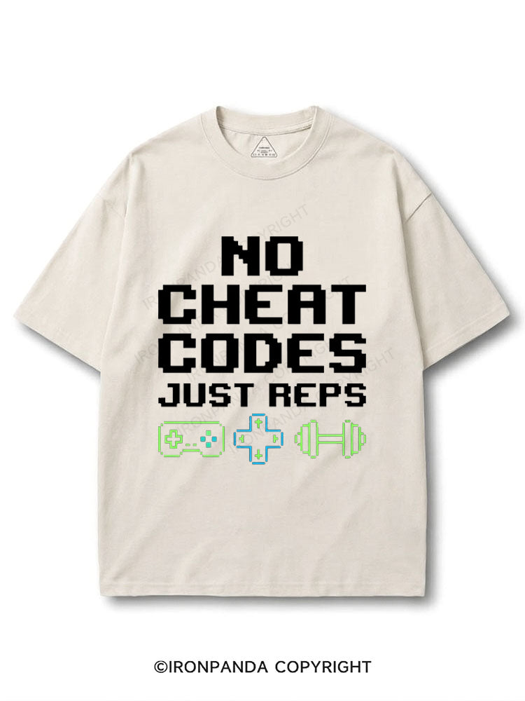 No Cheat Codes Just Reps Gamer COTTON PUMP COVER