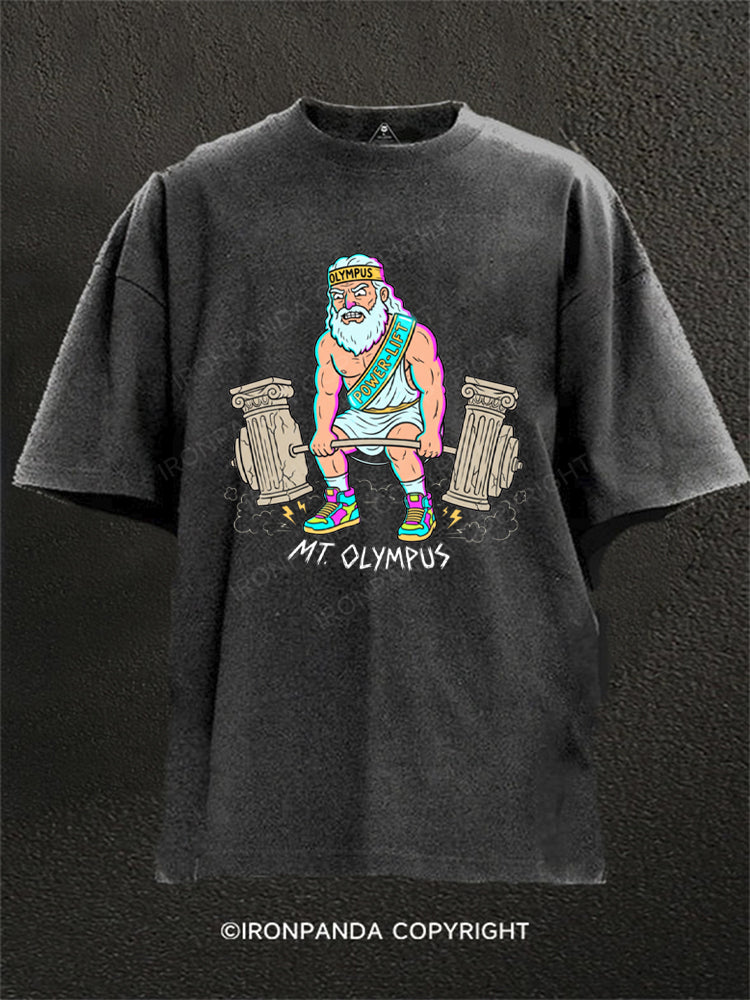 Mt. Olympus Powerlifting Zeus Washed Gym Shirt
