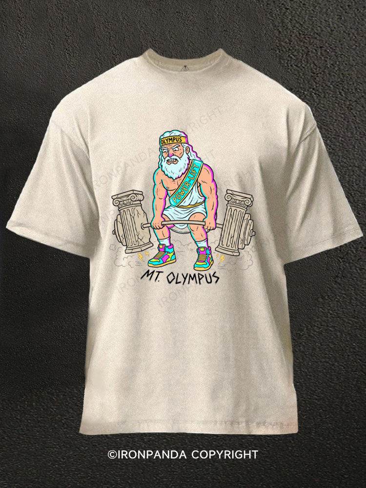 Mt. Olympus Powerlifting Zeus Washed Gym Shirt