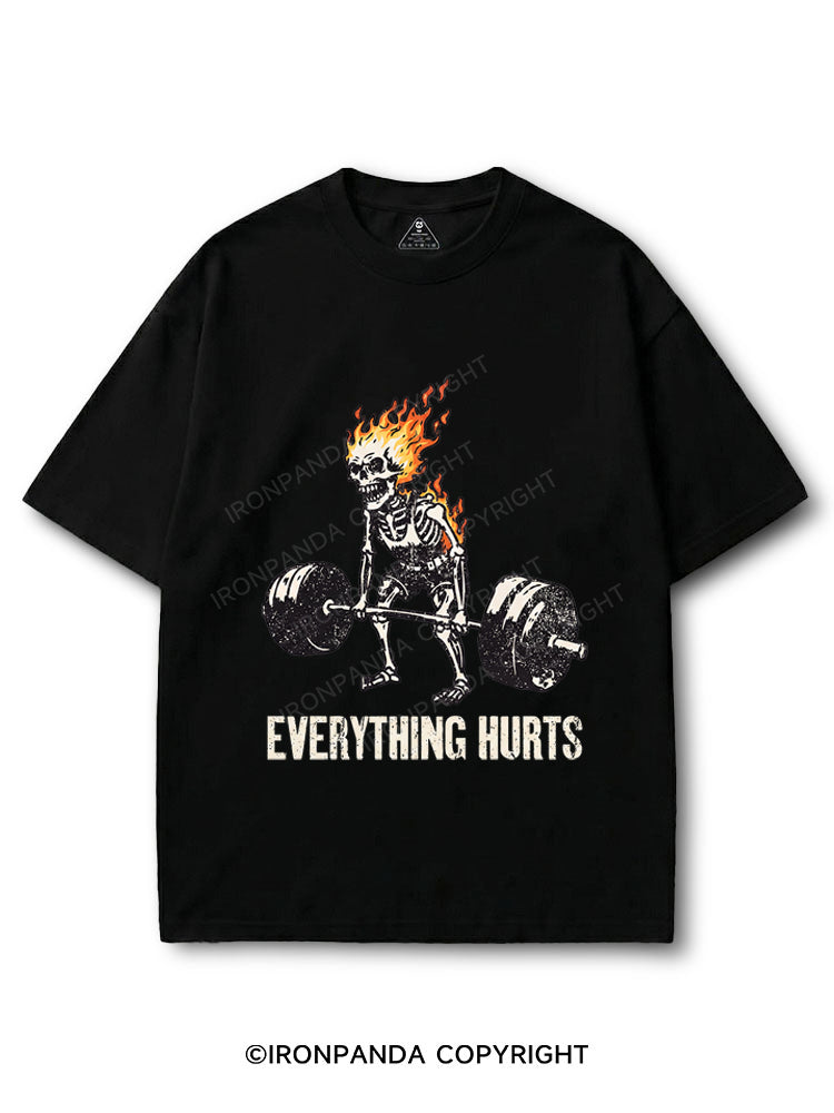 Everything Hurts Skeleton COTTON PUMP COVER