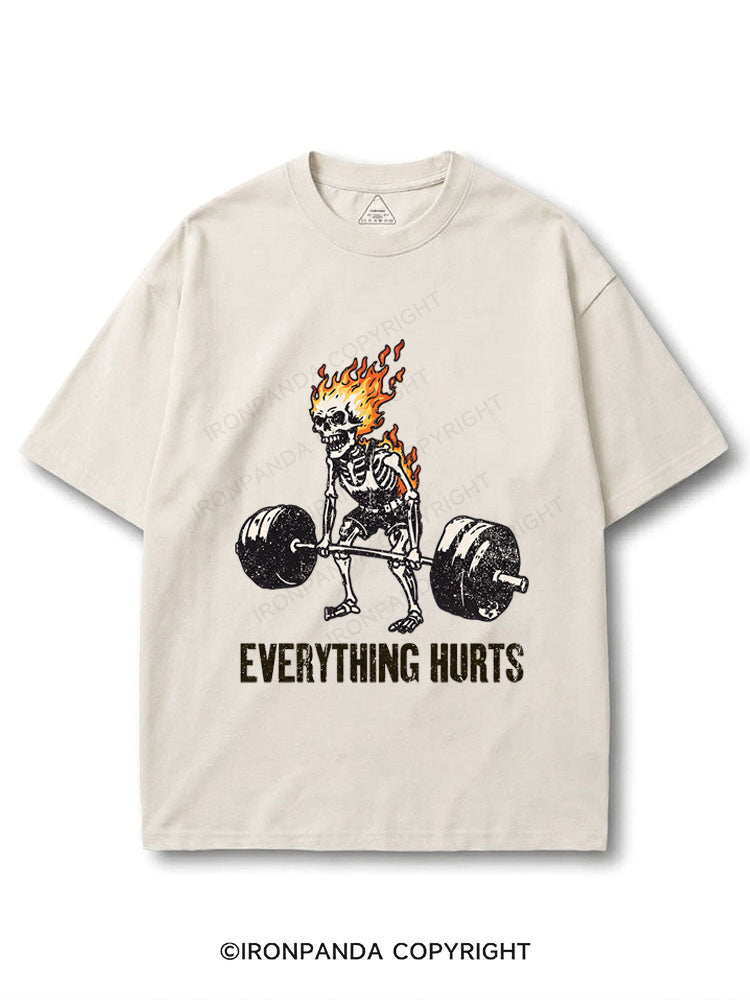 Everything Hurts Skeleton COTTON PUMP COVER