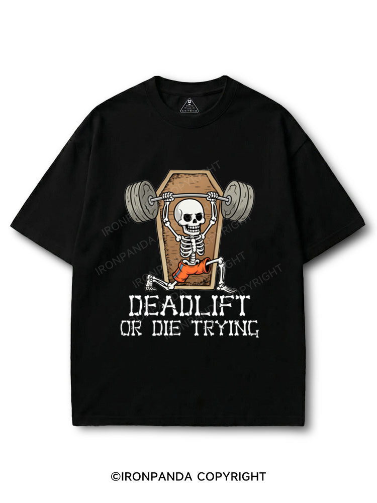 Deadlift Skeleton Deadlift or Die Trying COTTON PUMP COVER