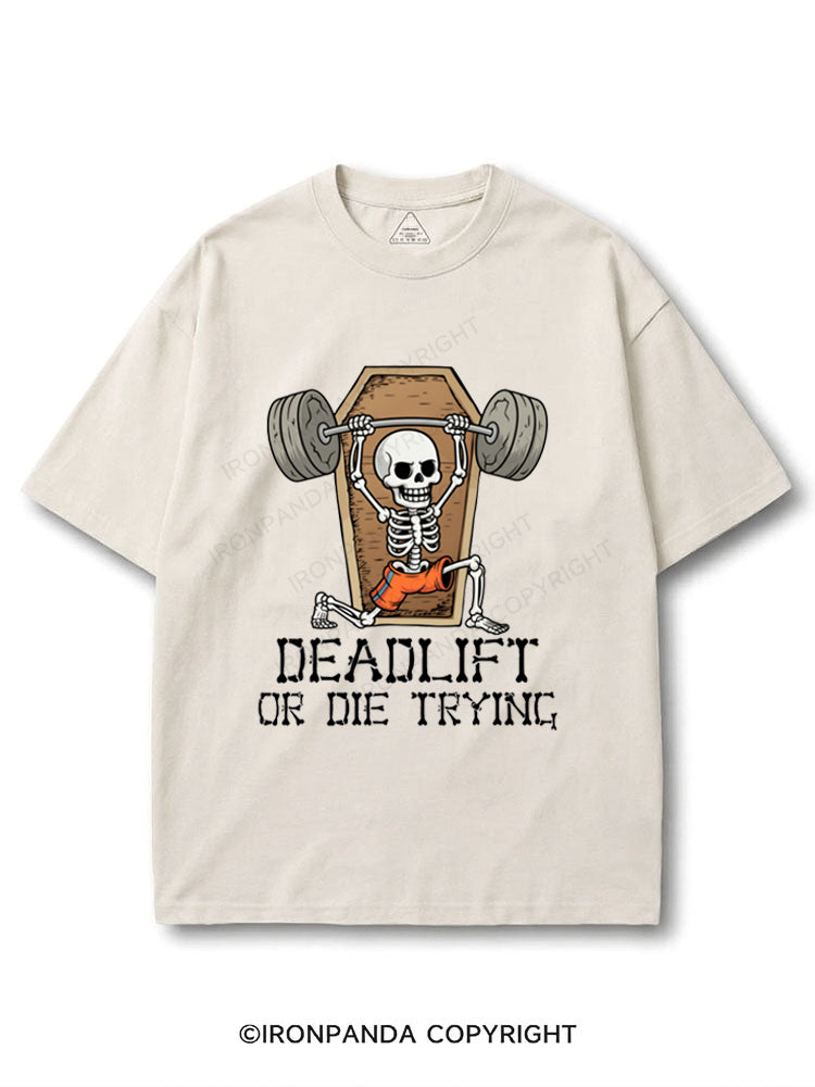 Deadlift Skeleton Deadlift or Die Trying COTTON PUMP COVER